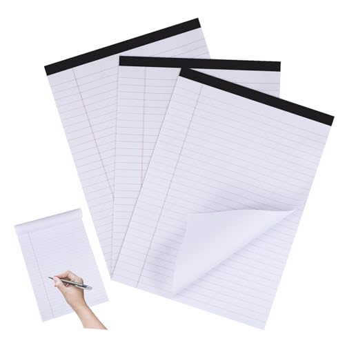 Gadpiparty 3 Stück Liniert Notizblock Schreibpapier für Schule und Büro Notizbuch für Schüler und Lehrer von Gadpiparty
