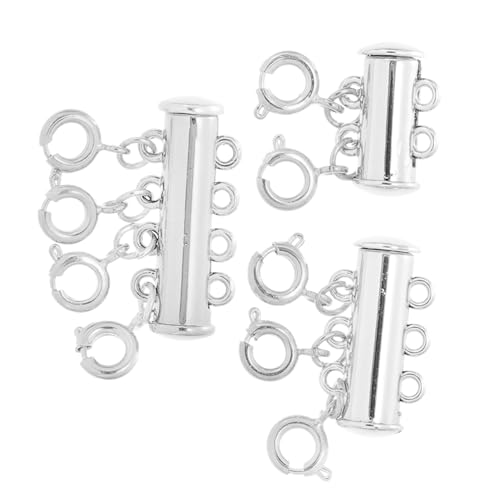 Gadpiparty 3 Stück Magnetischer Schmuckverschluss aus Langlebiger Legierung Kompakt und Leicht DIY Armband und Halskettenverschluss Verarbeitung Einfach zu Bedienen Silberfarbene Gadpiparty 3 Stück Magnetischer Schmuckverschluss aus Langlebiger Legierung Kompakt und Leicht DIY Armband und Halskettenverschluss Verarbeitung Einfach zu Bedienen Silberfarbene von Gadpiparty