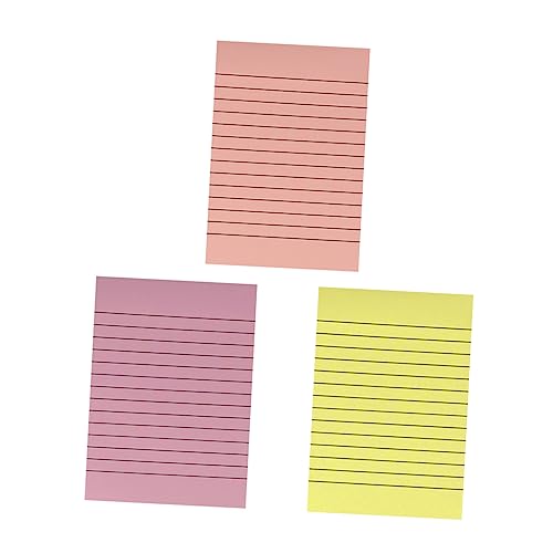 Gadpiparty 3 Stück Memo Pad Rot Gelb und Effizientes Notizbuch für Schule Büro und Zuhause pro Heft für Terminplanung und Aufgabenlisten von Gadpiparty