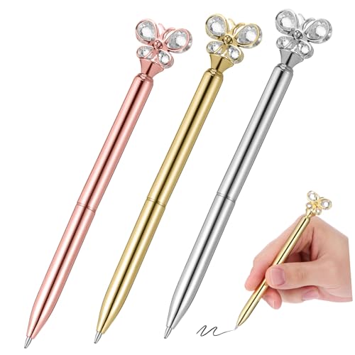 Gadpiparty 3 Stück Metall Kugelschreiber mit Glattes Ergonomisch Edle Rosegold Gold und Silberfarben für Schüler Büro und Schule Gadpiparty 3 Stück Metall Kugelschreiber mit Glattes Ergonomisch Edle Rosegold Gold und Silberfarben für Schüler Büro und Schule von Gadpiparty