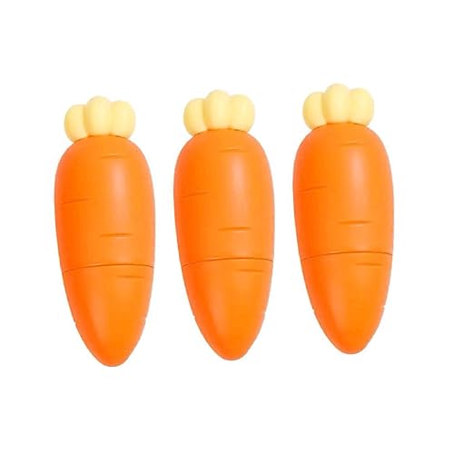 Gadpiparty 3 Stück Mini Highlighter Karottenform Tragbare Buntstifte für Schule und Büro Kreative Marker Zufälligen Farben für Notizen und Wichtige Informationen Zufällige Zufällige Farbe von Gadpiparty