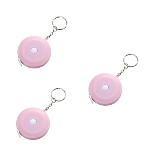 Gadpiparty 3 Stück Mini Maßband Tragbares Hochpräzises Rollbandmaß mit Ring für Zuhause und Outdoor zum von Körpergröße Brust von Gadpiparty