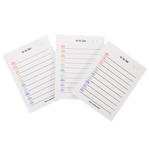 Gadpiparty 3 Stück Notizblöcke Multifunktionale Memo Pads Bürobedarf für Effektive Planung und Organisation von Gadpiparty