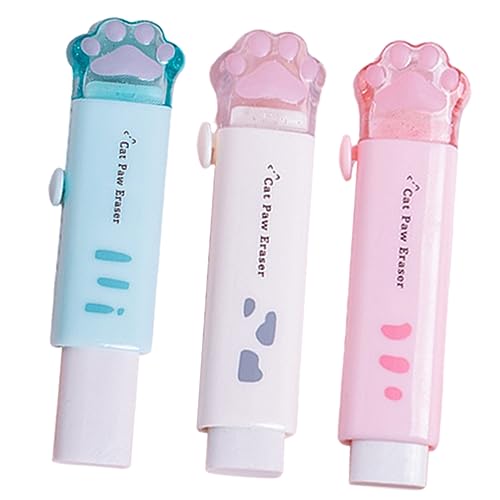 Gadpiparty 3 Stück Radiergummis Katzenpfote Niedlich Retractable Drückbar und Ziehbar Cartoon Stil für Schule Büro Schreibwaren und Tragbar Bunte Mischung Gadpiparty 3 Stück Radiergummis Katzenpfote Niedlich Retractable Drückbar und Ziehbar Cartoon Stil für Schule Büro Schreibwaren und Tragbar Bunte Mischung von Gadpiparty