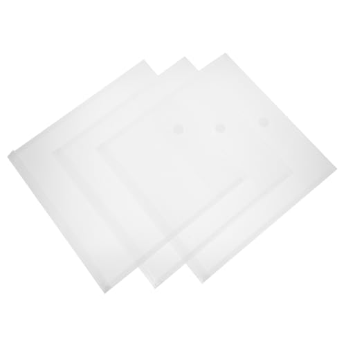 Gadpiparty 3 Stück Scrapbook Papier Aufbewahrungstasche Poly Aktenordner Durchsichtige Dokumentenordner Plastikumschläge Ordner Durchsichtige Plastikumschläge Dokumentenhalter von Gadpiparty