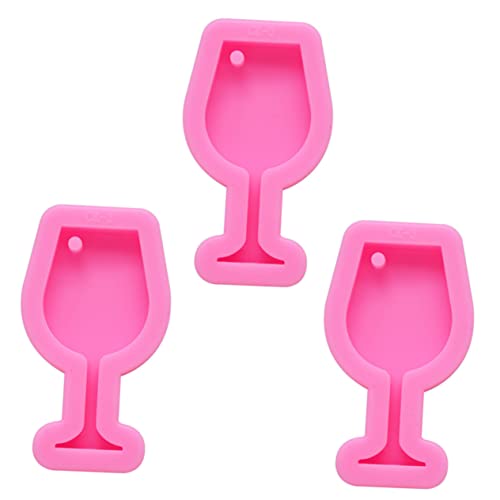 Gadpiparty 3 Stück Silikonform für Goblet Schlüsselanhänger Epoxidharz Gießform mit Aufhängeloch für Diy Schmuck und Kreative Handarbeiten von Gadpiparty