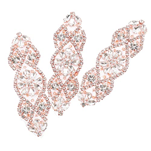 Gadpiparty 3 Stück Strass Applikationen für Hochzeitskleider Dekorative Nähflicken mit Selbstklebefläche Roségold Rhinestone Patches für Diy Bekleidungsdekorationen Langlebig und Gadpiparty 3 Stück Strass Applikationen für Hochzeitskleider Dekorative Nähflicken mit Selbstklebefläche Roségold Rhinestone Patches für Diy Bekleidungsdekorationen Langlebig und von Gadpiparty