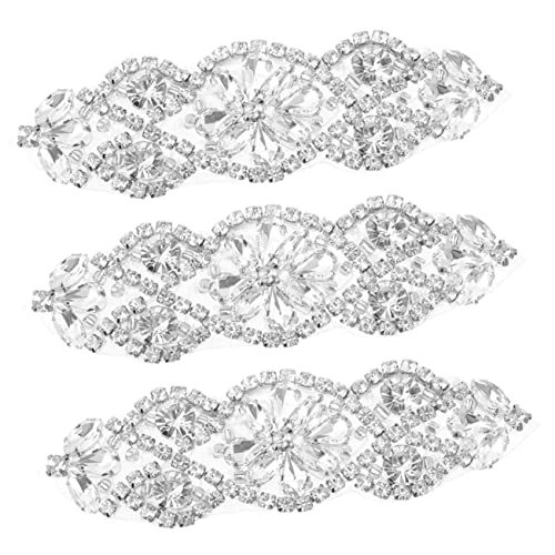 Gadpiparty 3 Stück Strass Aufnäher Dekorative Kleidungspatches für Diy Handgefertigte Applikationen mit Hotfix Rückseite für Gürtel Taschen und Mehr Gadpiparty 3 Stück Strass Aufnäher Dekorative Kleidungspatches für Diy Handgefertigte Applikationen mit Hotfix Rückseite für Gürtel Taschen und Mehr von Gadpiparty