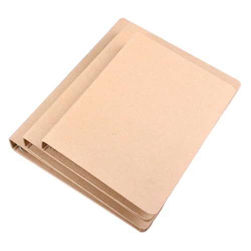 Gadpiparty 3 Stück Teiliges Binder Cover aus Kraftpapier Wiederverwendbare Hülle für Notizbücher für Schule Büro und Klassenzimmer von Gadpiparty