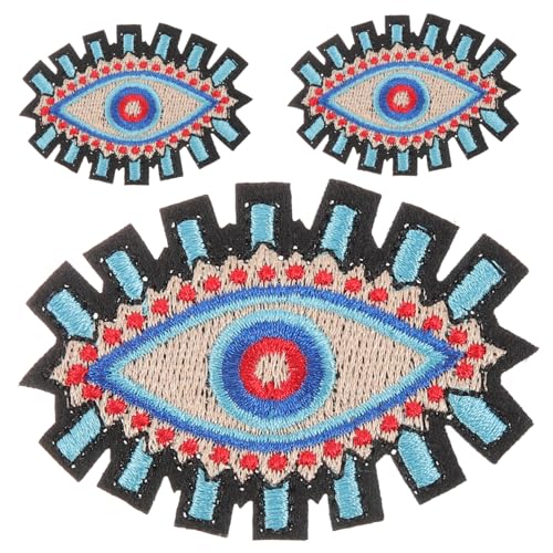 Gadpiparty 3 Stück Teiliges Dekorative Eisen Patches im Augendesign DIY Aufnäher mit Bösem Auge für Kleidung Taschen Hüte und Mehr zum Verzieren und Reparieren Gadpiparty 3 Stück Teiliges Dekorative Eisen Patches im Augendesign DIY Aufnäher mit Bösem Auge für Kleidung Taschen Hüte und Mehr zum Verzieren und Reparieren von Gadpiparty