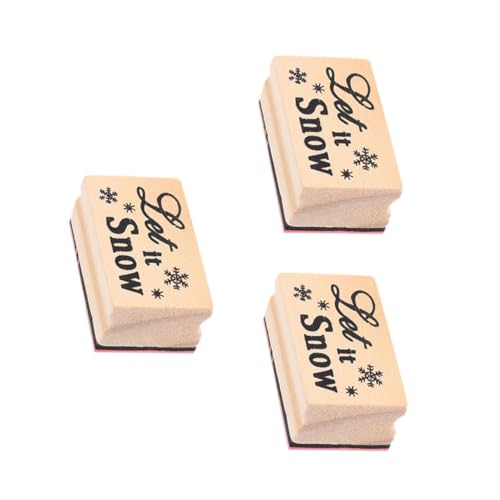 Gadpiparty 3 Stück Teiliges Holzstempel Weihnachts Schneeflocke Dekorative Stempel für Scrapbooking und Karten für Geschenkanhänger und DIY Projekte Gadpiparty 3 Stück Teiliges Holzstempel Weihnachts Schneeflocke Dekorative Stempel für Scrapbooking und Karten für Geschenkanhänger und DIY Projekte von Gadpiparty