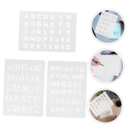 Gadpiparty 3 Stück Teiliges Malvorlagen Buchstaben und Zahlen Schablonen Dünn Wiederverwendbar für Kunsthandwerk Holz Wand DIY Kreative Bastelvorlagen Gadpiparty 3 Stück Teiliges Malvorlagen Buchstaben und Zahlen Schablonen Dünn Wiederverwendbar für Kunsthandwerk Holz Wand DIY Kreative Bastelvorlagen von Gadpiparty