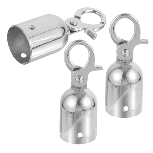 Gadpiparty 3 Stück Teiliges Seilendstopper mit Karabinerhaken aus Robuste Kordelstopper für Absperrseile Elegante Endkappen aus Juteseil und Samt in Rot Silberfarben Geeignet für Gadpiparty 3 Stück Teiliges Seilendstopper mit Karabinerhaken aus Robuste Kordelstopper für Absperrseile Elegante Endkappen aus Juteseil und Samt in Rot Silberfarben Geeignet für von Gadpiparty