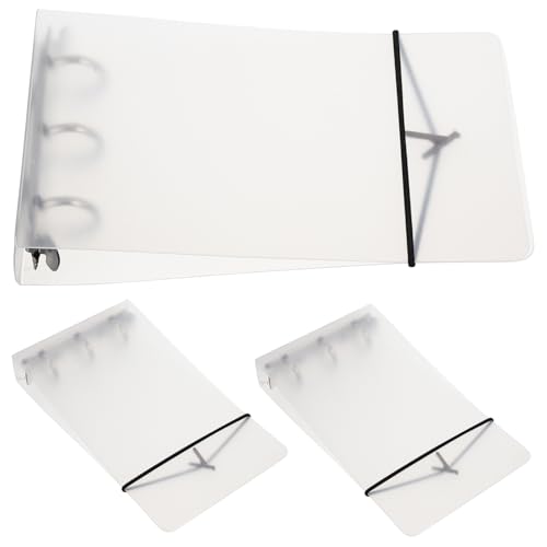 Gadpiparty 3 Stück Teiliges Transparente Binder Clips für Schulhefter Abnehmbarer PP Ordner mit Löchern für Büro und Zuhause für Schüler und Lehrer von Gadpiparty