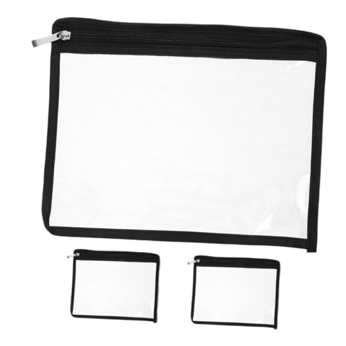 Gadpiparty 3 Stück Teiliges Transparente PVC Zipper Täschchen Wiederverwendbarer Organizer Kompakte Dokumententasche für Büro Schule Reise und Alltag Strapazierfähiges Material Platzsparend Gadpiparty 3 Stück Teiliges Transparente PVC Zipper Täschchen Wiederverwendbarer Organizer Kompakte Dokumententasche für Büro Schule Reise und Alltag Strapazierfähiges Material Platzsparend von Gadpiparty