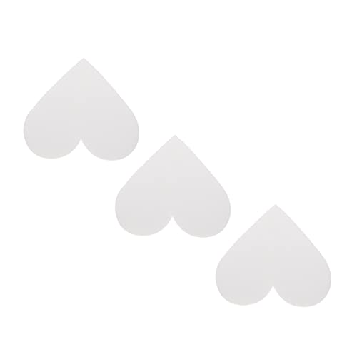 Gadpiparty 3 Stück Teiliges Weißes Herzförmiges DIY Schaumstoff Kuchenmodell Höhe Wiederverwendbar für Hochzeitstorten Übungsmodell zum Dekorieren und Backen von Gadpiparty
