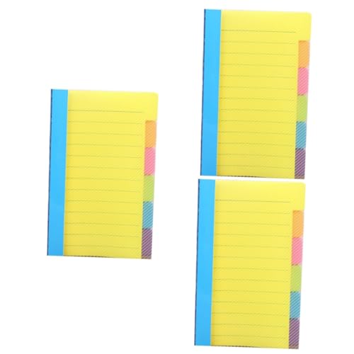 Gadpiparty 3 Stück To Do Liste Haftnotizen Bunte Linierte Notizblöcke für Büro und Zuhause Praktische Selbstklebende Notizzettel für Erinnerungen und Planungen Gelb von Gadpiparty