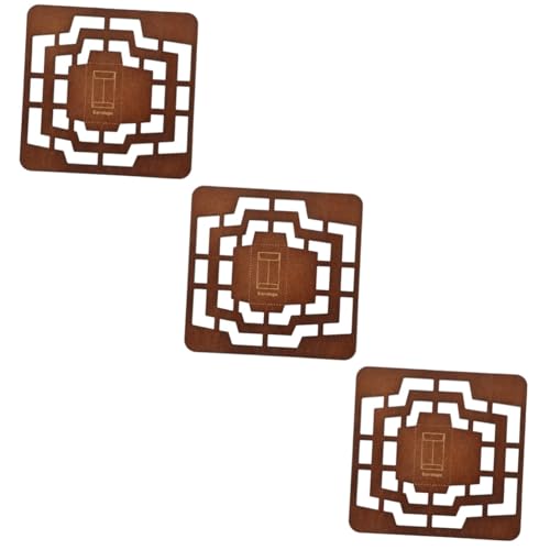 Gadpiparty 3 Stück Umschlagvorlage Umschlag Vorlage Briefumschlag-Schriftzug-Vorlage Umschlagschablonenvorlage machen groß Schreibvorlage Adressierungsschablone Holz Coffee von Gadpiparty