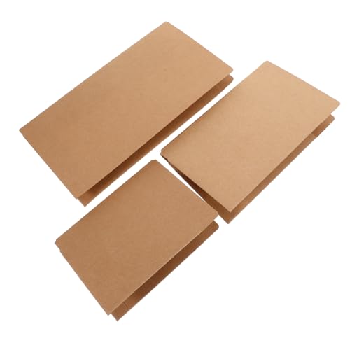 Gadpiparty 3 Stück Veranstalter Kartenorganisatorhalter Aktenordner Aus Papier Kartensortierer Aktentasche Für Dokumente Brieftasche Für Passinhaber Reißverschlusstasche Kraftpapier Khaki von Gadpiparty