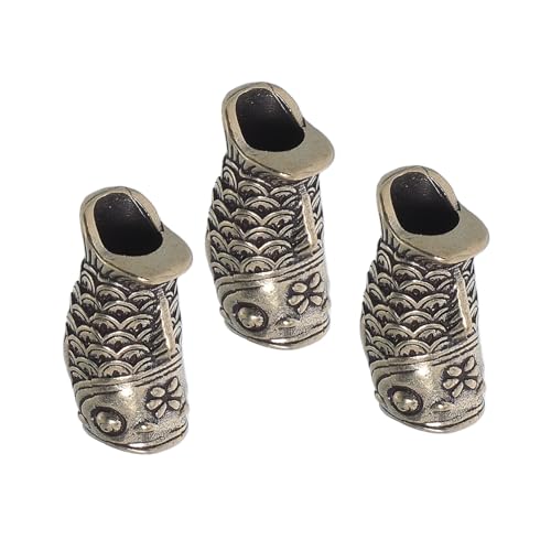 Gadpiparty 3 Stück Vintage Kupfer Koi Fisch Anhänger Großes Schmuckperlen Lanyard Charms Für DIY Schmuck Schlüsselanhänger Halskette Armband Zubehör von Gadpiparty