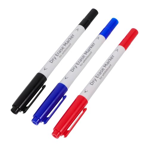 Gadpiparty 3 Stück Whiteboard Marker mit Doppelfunktion Abwischbare Whiteboard Stifte in Schwarz Rot Blau Flüssige Kreide für Tafel Autofenster für Büro und Schule Gadpiparty 3 Stück Whiteboard Marker mit Doppelfunktion Abwischbare Whiteboard Stifte in Schwarz Rot Blau Flüssige Kreide für Tafel Autofenster für Büro und Schule von Gadpiparty