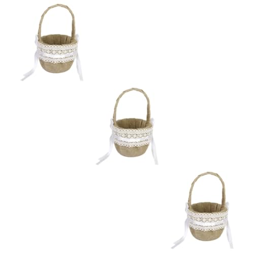 Gadpiparty 3 Stücke Blumenmädchen Korb Zarte Spitze Satin Sackleinen Hochzeit Korb Party Dekorationen Für Hochzeit Zeremonie Gadpiparty 3 Stücke Blumenmädchen Korb Zarte Spitze Satin Sackleinen Hochzeit Korb Party Dekorationen Für Hochzeit Zeremonie von Gadpiparty
