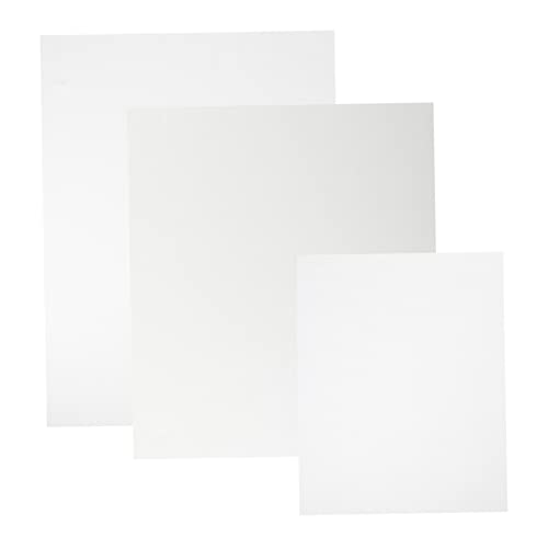 Gadpiparty 3 Stücke Teiliges Malbrett mit Baumwoll Leinen Mischgewebe Weiße Oberfläche Glatte Öl und Acrylmalplatten Leichte Platzsparende Zeichenbretter für Schüler und Künstler von Gadpiparty