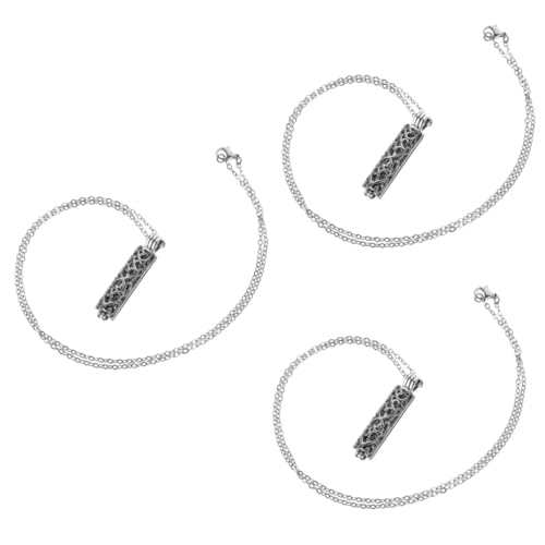 Gadpiparty 3 Teilige Halskette Mit Urnenanhänger Aus Edelstahl Mit Klarem Glas Gedenkschmuck Für Asche Ascheanhänger Personalisierte Halskette Für Männer Klobige Baumelnde Halsketten von Gadpiparty