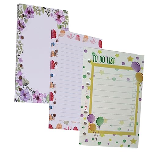 Gadpiparty 3 Teiliges Ordner Notizbuch Sechs Loch Tagebuch Nachfüllbares Papier Schul Loseblattpapier Buntes Loseblattpapier 6 Loch Loseblattpapier A5 Loseblattpapier Einfaches von Gadpiparty