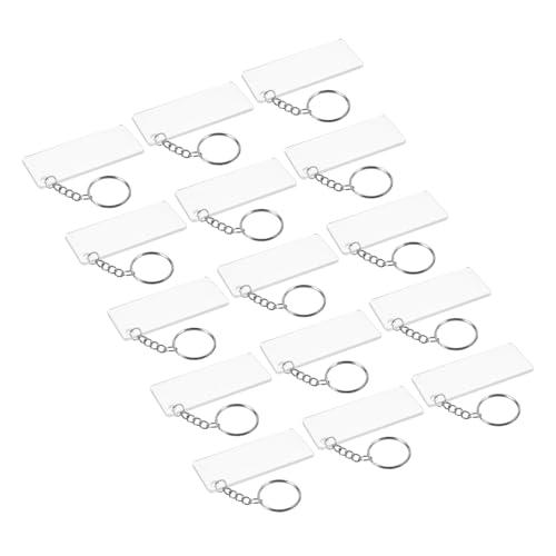 Gadpiparty 30 Sätze Acryl Schlüsselanhänger Rohlinge Set Teiliges DIY Set für Kreative Schlüsselanhänger Vielseitig Einsetzbar für Schlüssel Taschen und Handys für Persönliche und von Gadpiparty