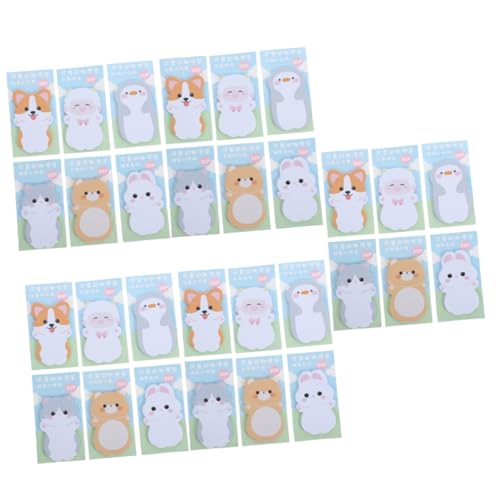 Gadpiparty 30 Sätze Cartoon-haftnotiz Registerkarten Notizblock Klebestreifen Memo Pads Notizbilder Notizpolster Karikatur Schreiben Cartoon-seitenmarkierungen Notizblöcke Masse Papier von Gadpiparty