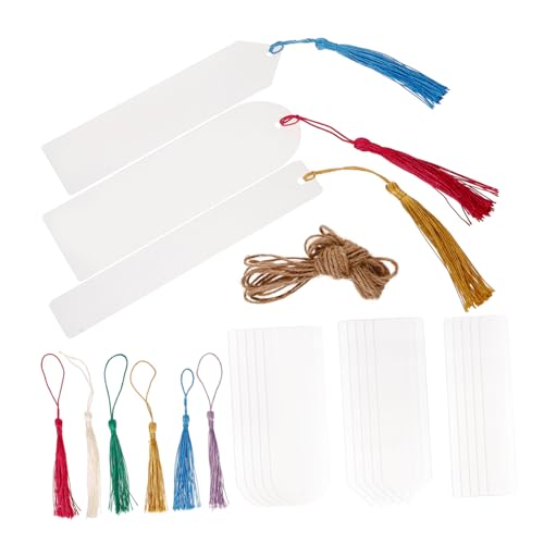 Gadpiparty 30 Sätze Lesezeichen Für Buchliebhaber Quaste Diy Lesezeichen Lesen Von Seitenmarkierungen Buchseitenmarkierung Dekoratives Lesezeichen Acryl von Gadpiparty