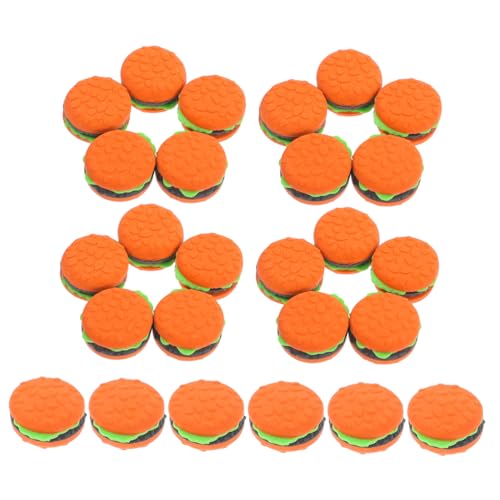 Gadpiparty 30 Stück Hamburger -radiergummi Windeleraser Mini-radiergummis in Lebensmittelform Süße Schulsachen Süße Radiergummis Kawaii Schreibwaren-dinosaurierspielzeug von Gadpiparty