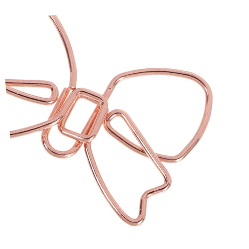 Gadpiparty 30 Stück Kreative Metall Büroklammern Schleifenform Gold und Rosegold Glatte Kanten Vielseitig als und Lesezeichenclips für Büro Schule und Zuhause von Gadpiparty