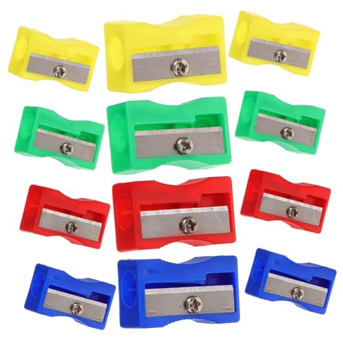 Gadpiparty 30 Stück Mini Bleistiftspitzer Handgehaltener Anspitzer für Bunten Farben für Schule und Freizeit Leicht zu Reinigen Verwenden Zufällige Farbe Zufällige Farbe von Gadpiparty
