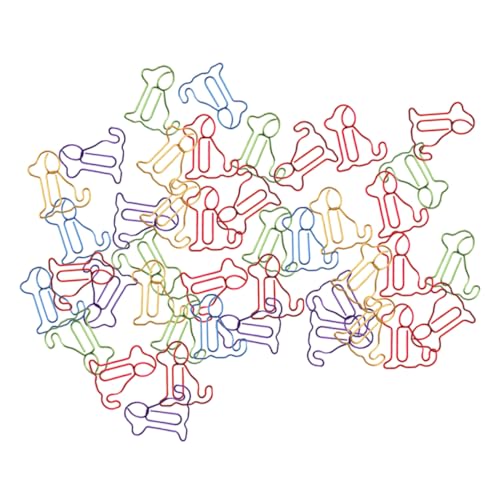 Gadpiparty 30 Stück Paperclip Lesezeichenbuchordner Für Klammer Süß Bulldogge-clips Dackel Hunde Farbe Einfach Kleine Papierklammern Form Büroklammer Papierclips Datei-clip Metall von Gadpiparty