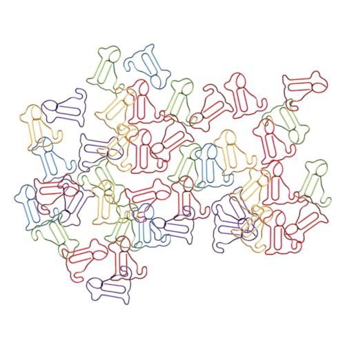 Gadpiparty 30 Stück Paperclip Lesezeichenbuchordner einfach Kleine Papierklammern Klammer süß geformt Farbe Office-Dokumentenklammern rechnungen fixieren büroklammer Metall von Gadpiparty
