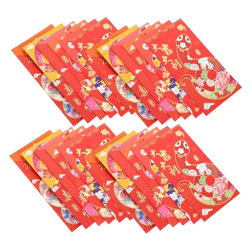 Gadpiparty 30 Stück Rote Umschlagtasche „Year of the Snake“. Umschläge roter Umschlag Porzellan Frühlingsfest rotes Paket chinesische Neujahrsdekorationen Papier Gadpiparty 30 Stück Rote Umschlagtasche „Year of the Snake“. Umschläge roter Umschlag Porzellan Frühlingsfest rotes Paket chinesische Neujahrsdekorationen Papier von Gadpiparty