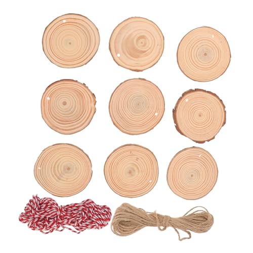 Gadpiparty 30 Stück Runde Scheiben Aus Kiefernholz Holzhandwerk Holzscheiben Zum Basteln Natürliche Holzscheiben Mit Löchern Holzornamente Zum Bemalen Rundes Holz Mit Loch von Gadpiparty