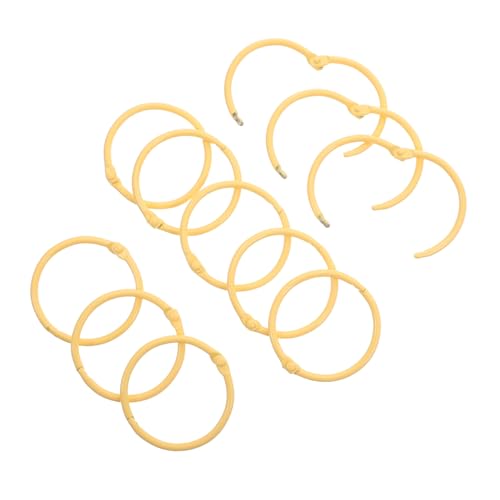 Gadpiparty 30 Stück Teiliges Binder Rings Metall Flexible Verschließbare Buchbinderinge für Lose Schlüsselanhänger Indexkarten Gelb für Schule Büro Heimorganisation Gadpiparty 30 Stück Teiliges Binder Rings Metall Flexible Verschließbare Buchbinderinge für Lose Schlüsselanhänger Indexkarten Gelb für Schule Büro Heimorganisation von Gadpiparty