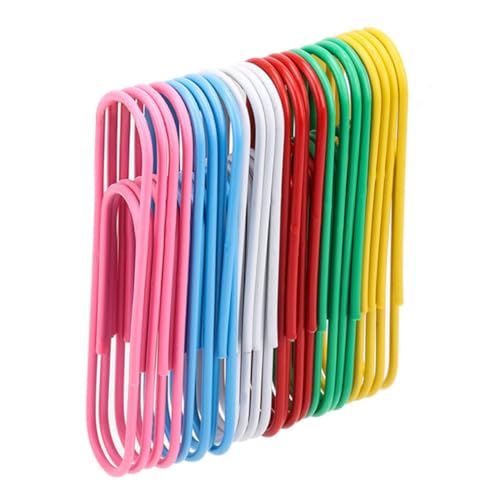 Gadpiparty 30 Stück Teiliges Bunte Büroklammern mit Kunststoffbeschichtung Kleine Metallklammern für Büro und Schule Farbenfrohe Papierklammern zur Sicheren Dokumentenorganisation und Gadpiparty 30 Stück Teiliges Bunte Büroklammern mit Kunststoffbeschichtung Kleine Metallklammern für Büro und Schule Farbenfrohe Papierklammern zur Sicheren Dokumentenorganisation und von Gadpiparty