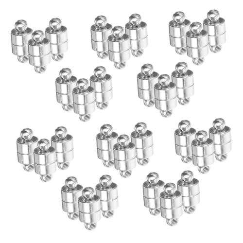 Gadpiparty 30 Stück Teiliges Kupfer Magnetverschluss für Armbänder und Halsketten Stabile Magnetische Schmuckverschlüsse Vielseitig Kompatibel für DIY Schmuckherstellung Langlebig und Sicher von Gadpiparty