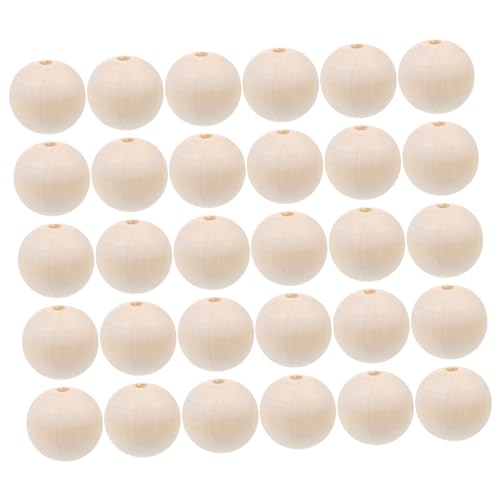 Gadpiparty 30 Stück Teiliges Runde Holzperlen Naturbelassene Holzkugeln zum Basteln Diy Schmuckherstellung Handbemalte Holzperlen für Armbänder Halsketten Ohrringe und Dekorationen Gadpiparty 30 Stück Teiliges Runde Holzperlen Naturbelassene Holzkugeln zum Basteln Diy Schmuckherstellung Handbemalte Holzperlen für Armbänder Halsketten Ohrringe und Dekorationen von Gadpiparty
