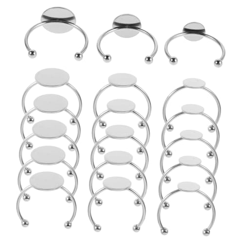 Gadpiparty 30 Stück Teiliges Verstellbares Ringrohling Rechteckige Ringbasis für DIY Schmuckherstellung Offene Blankringe mit Einstellbarer Geeignet für Cabochons und Anhänger Gadpiparty 30 Stück Teiliges Verstellbares Ringrohling Rechteckige Ringbasis für DIY Schmuckherstellung Offene Blankringe mit Einstellbarer Geeignet für Cabochons und Anhänger von Gadpiparty