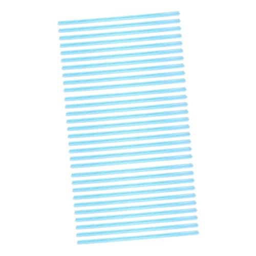 Gadpiparty 30 Stück Transparent Pull Rod Clip Büroklammern Bindemittel Folienordner gleiten Veranstalter Schiebestange Bindeleisten für Bücher Zugstangenclip Diaordner für Bücher Abs Blau von Gadpiparty