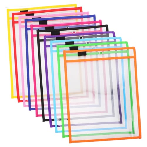 Gadpiparty 30 Stück Wiederverwendbare Dry Erase Taschen aus PVC Abwischbare Schreibhüllen mit Stifthalter und Metallöse Transparente Robuste Schreibtaschen für Büro und Schule Gadpiparty 30 Stück Wiederverwendbare Dry Erase Taschen aus PVC Abwischbare Schreibhüllen mit Stifthalter und Metallöse Transparente Robuste Schreibtaschen für Büro und Schule von Gadpiparty