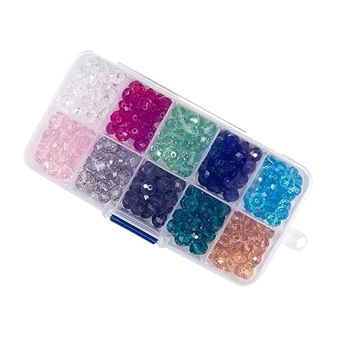 Gadpiparty 300 Stück Bunte Glasperlen Diy Materialien für Schmuckherstellung Bead Zubehör für Armbänder und Mehr von Gadpiparty
