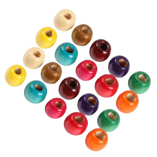 Gadpiparty 300 Stück Diy Runde Holzperlen Große Löcher Kreative Schmuckaccessoires für Armbänder und Natürliche Holzfarbe Vielseitig für Bastelprojekte von Gadpiparty
