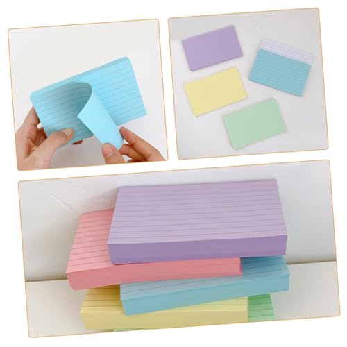 Gadpiparty 300 Stück Liniert Farbige Indexkarten Dickes Papier Kleine Karteikarten für Pflege Lernnotizen Praktische Kompakte Notizkarten für Studium Planung To do listen Handlich und Stabil von Gadpiparty