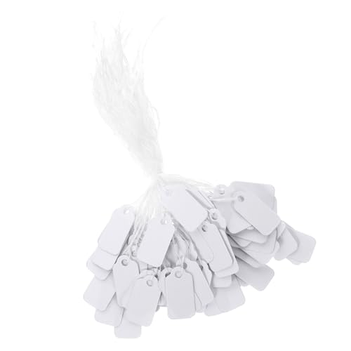 Gadpiparty 300 Stück Preisschilder mit Faden Blanko Schmuck Kleidungsanhänger Robuste Papier etiketten zum Beschriften und Anbringen für Kleine Unternehmen und Produktkennzeichnung Gadpiparty 300 Stück Preisschilder mit Faden Blanko Schmuck Kleidungsanhänger Robuste Papier etiketten zum Beschriften und Anbringen für Kleine Unternehmen und Produktkennzeichnung von Gadpiparty